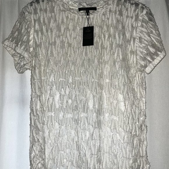 Maje Tops - NEW MAJE Off White Cream Textured Blouse Top